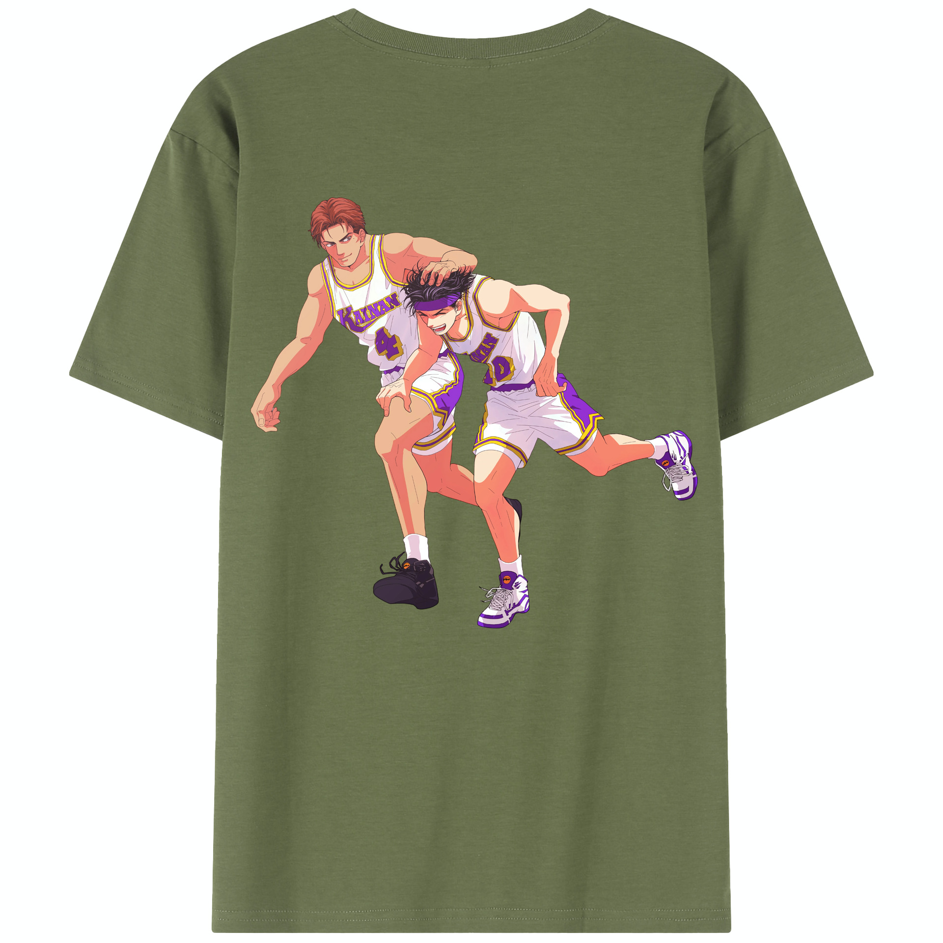 SLAM DUNK／スラムダンク 綿100％半袖Tシャツ（背面プリント）
